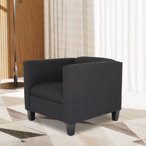 Ebern Designs Calypso Modern Black Sofa Chair for Living Room, Bedroom